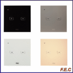کلید دو پل طرح مدرن (تاچ و هوشمند) FEC-SW-02 & FEC-TS-02